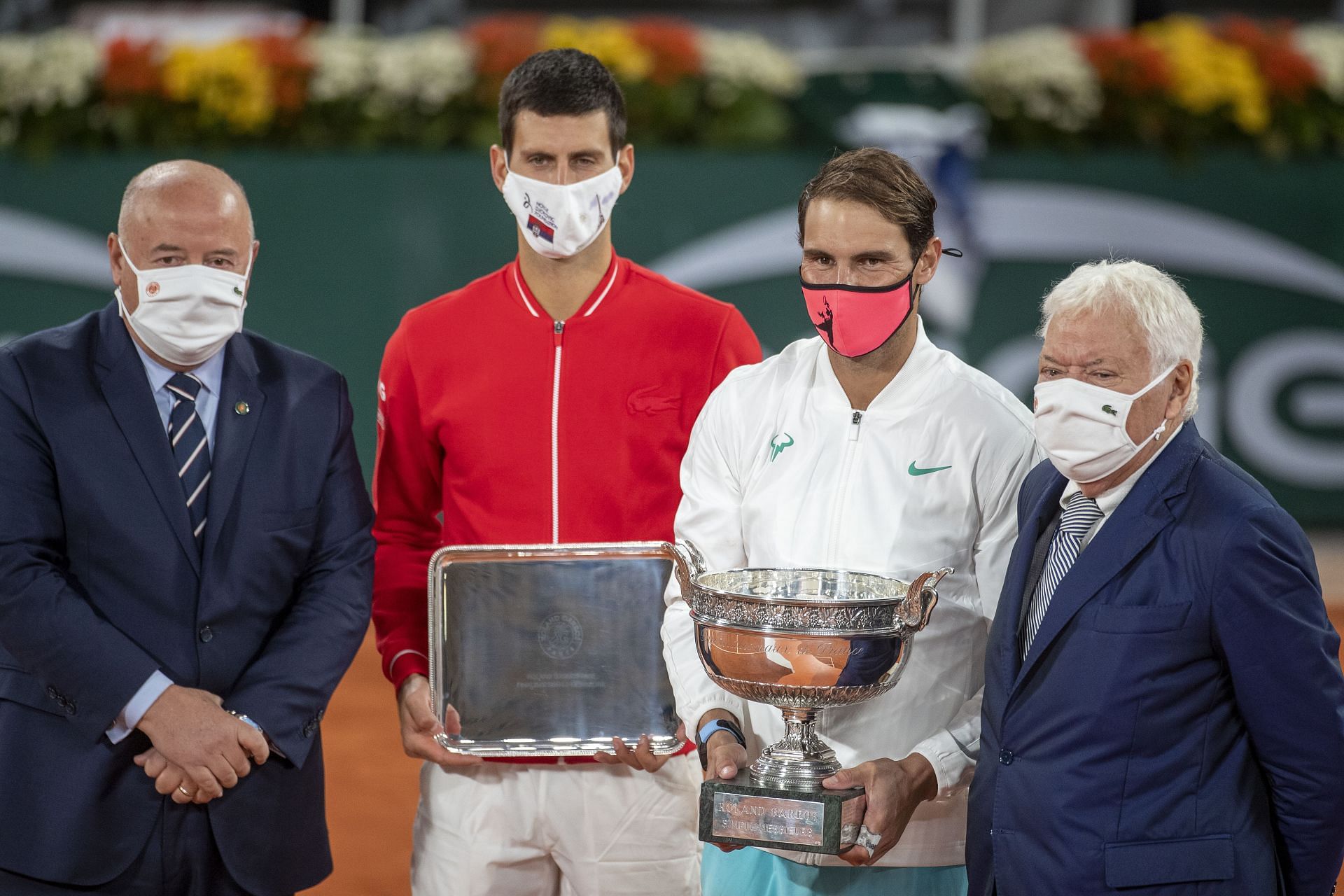 Rafael Nadal and Novak Djokovic at the 2020 French Open | Image Source: Getty